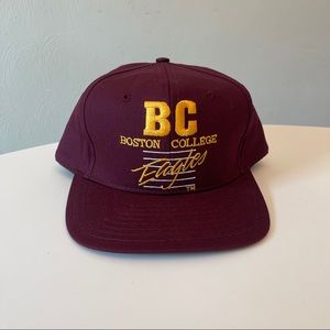 BOSTON COLLEGE EAGLES Snapback Hat Deadstock Signatures Designer Award Headwear